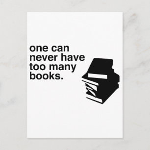 Carte Postale trop de livres