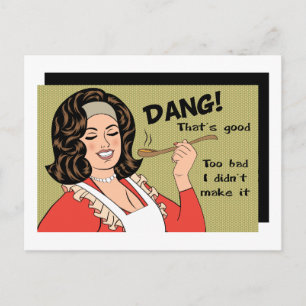 Carte Postale Trop mauvais, je n'y suis pas arrivé moi-même