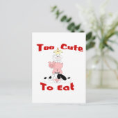 Carte Postale trop mignon pour manger (Debout devant)