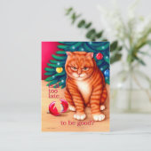 Carte Postale Trop tard (Debout devant)