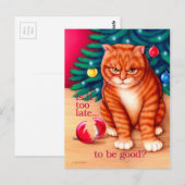 Carte Postale Trop tard (Devant / Derrière)