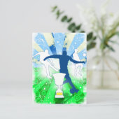 Carte Postale Trophée de football (Debout devant)