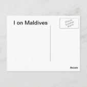 Carte Postale tropical (Dos)