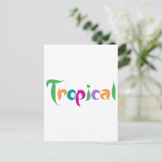 Carte Postale Tropical (Debout devant)