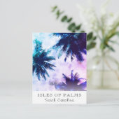 Carte Postale *~* Tropical AP25 Travel Personnaliser - Palm Tree (Debout devant)