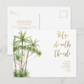 Carte Postale Tropical Avant qu'elle ne marche vers l'autel Ente (Devant / Derrière)