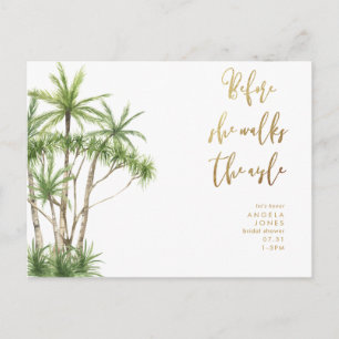 Carte Postale Tropical Avant qu'elle ne marche vers l'autel Ente