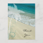 Carte Postale Tropical Beach Merci note (Devant)
