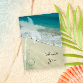 Carte Postale Tropical Beach Merci note