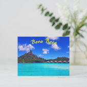 Carte Postale Tropical Bora Bora Pittoresque Island Vacances (Debout devant)