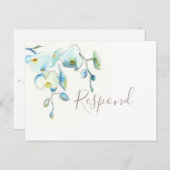 Carte postale Tropical Botanical RSVP avec choix d (Devant / Derrière)