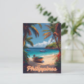 Carte Postale Tropical Dreams : Philippines Vintage (Debout devant)