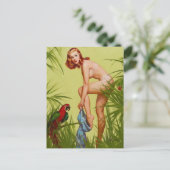 Carte Postale Tropical Dressing Pin Up (Debout devant)