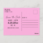 Carte Postale Tropical Free Drinks Funny Wedding Enregistrer la (Dos)