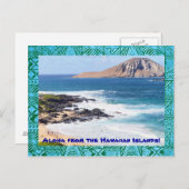 Carte postale Tropical Hawaiian Beach (Devant / Derrière)