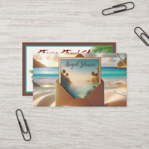 Carte Postale Tropical Island En Enveloppe