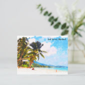 Carte Postale Tropical Koh Samui thailand plage paradis (Debout devant)