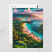 Carte Postale Tropical Maui Island Paradise (Devant / Derrière)