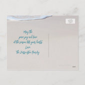 Carte postale Tropical Merry Christmas Ocean Beach (Dos)