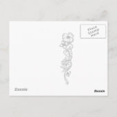 Carte postale Tropical Paradise Plumeria (Dos)