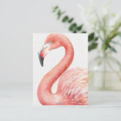 Carte Postale Tropical | Pink Flamingo (Debout devant)