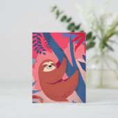 Carte postale Tropical Sloth (Debout devant)