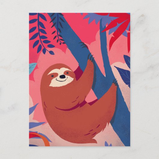 Carte postale Tropical Sloth (Devant)