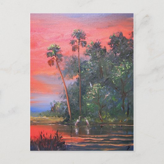 Carte Postale Tropical Sunny & Hot (Devant)