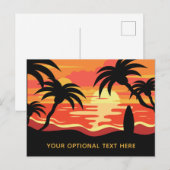 Carte postale Tropical Sunset (Devant / Derrière)
