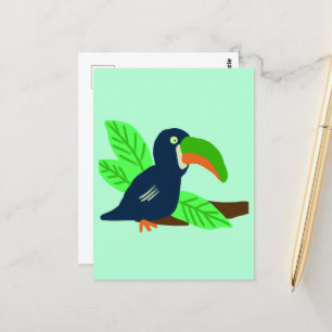Carte Postale Tropical Toucan sur Branche