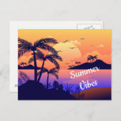 Carte postale tropicale (Devant / Derrière)