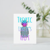 Carte Postale Tropique Comme Son Ananas Côtier Chaud (Debout devant)