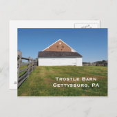 Carte Postale Trostle Grange à Gettysburg PA (Devant / Derrière)