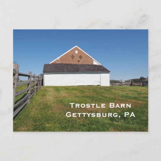 Carte Postale Trostle Grange à Gettysburg PA (Devant)