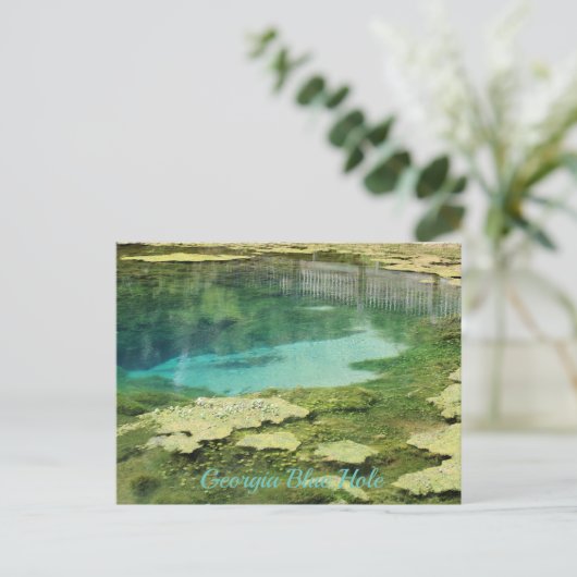 Carte Postale Trou bleu Géorgie (Debout devant)