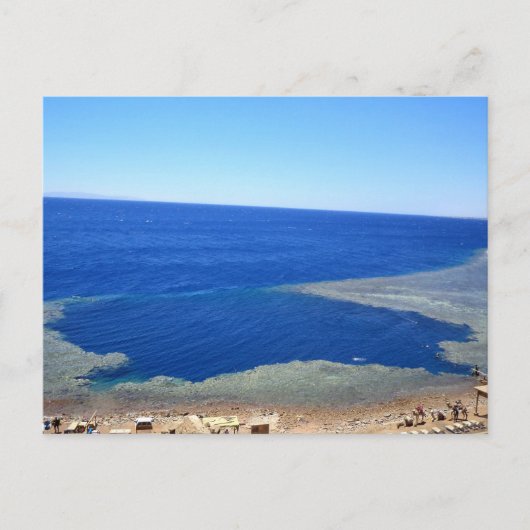 Carte Postale Trou Bleu Scuba Dive Spot (Devant)