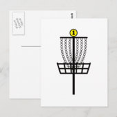 Carte Postale Trou de golf de disque (Devant / Derrière)