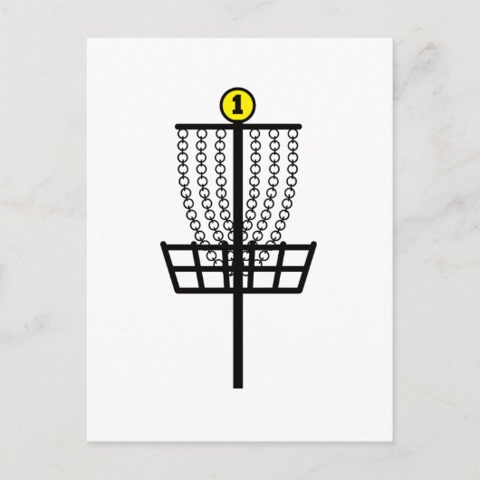 Carte Postale Trou de golf de disque (Devant)