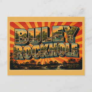 Carte Postale Trou de roche de Buley NT Australie Forêt de mouss