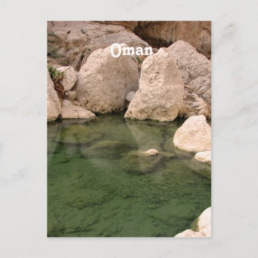 Carte Postale Trou d'eau Oman (Devant)