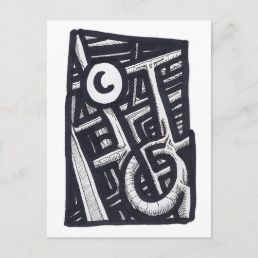 Carte Postale Trou en un ? (Devant)