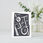 Carte Postale Trou en un ? (Debout devant)