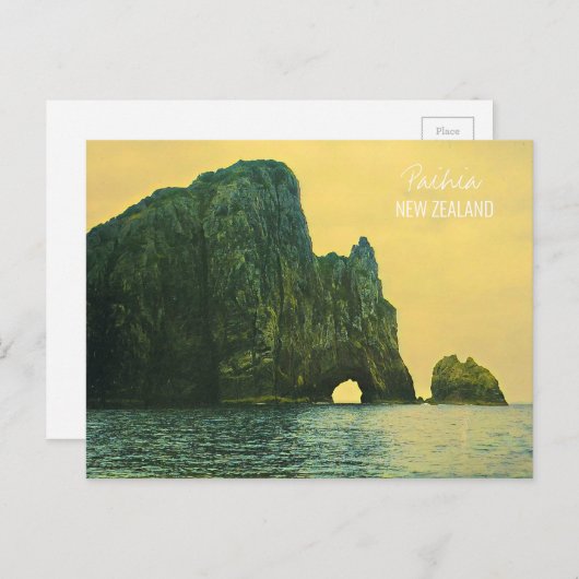 Carte Postale Trou néo-zélandais dans la roche (Devant / Derrière)