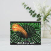 Carte Postale trou noir (Debout devant)