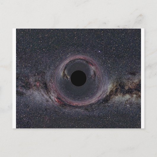 Carte Postale Trou noir Voie Lactée (Devant)