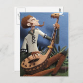 Carte postale Troubadour (Devant / Derrière)