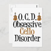 Carte Postale Trouble du cello obsessionnel (Devant / Derrière)