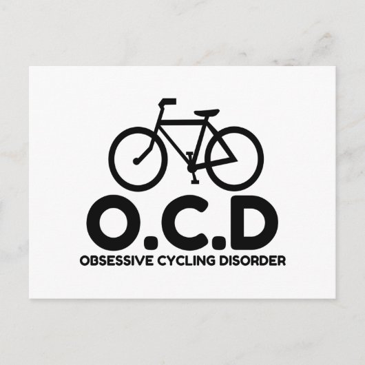 Carte Postale Trouble du cyclisme obsessionnel (Devant)