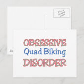 Carte Postale Trouble du quad Obsessionnel (Devant / Derrière)