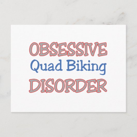 Carte Postale Trouble du quad Obsessionnel (Devant)